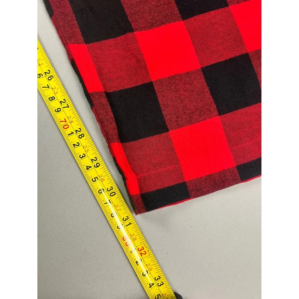 Polo Ralph Lauren Sleepwear Mens XL Red Black Buffalo Plaid Pajama Pants Cotton‎